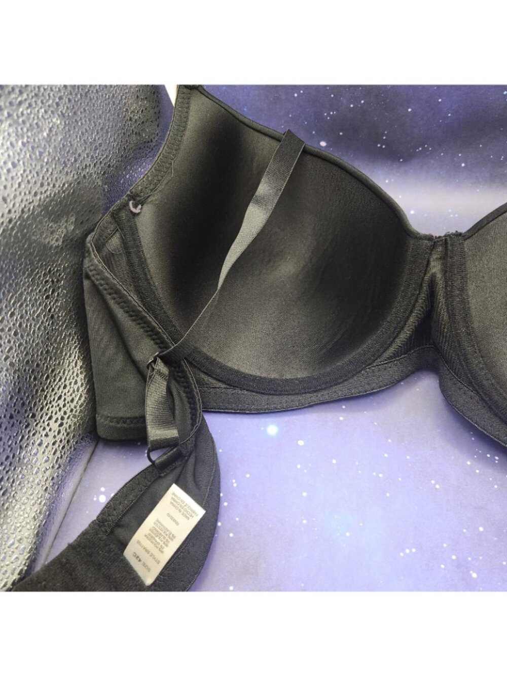 Panties Plus Black Color Underwire Bra 42 C 42C Smooth Full Coverage NEW - Picture 11 of 12